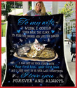 Cat To My Wife I Wish I Could Turn Back The Cl29110170Mdf Sherpa Fleece Blanket
