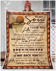 Basketball To My Son Your Way Back Home Cl29110081Mdf Sherpa Fleece Blanket