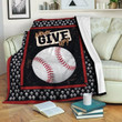 Baseball Clm2711161S Sherpa Fleece Blanket