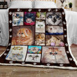 Lovely Persian Cats Cl301153Mdf Sherpa Fleece Blanket