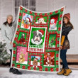 Pitbull Merry Xmas Cla21101061F Sherpa Fleece Blanket