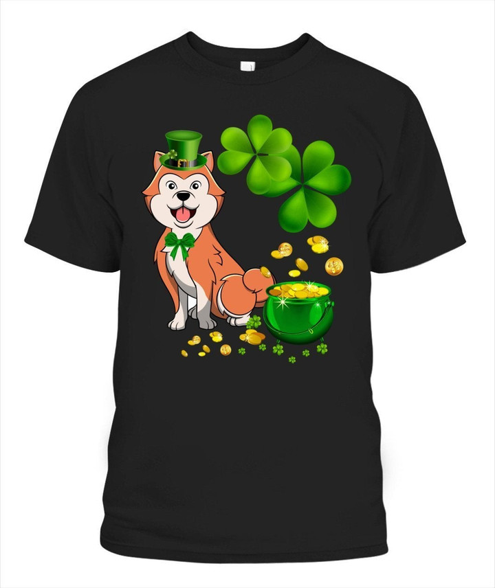 Akita Dog St Patricks Day Unisex T Shirt | Adult |G1065