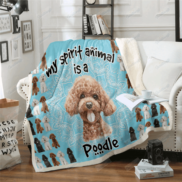 Poodle Is My Spirit Animal Yq2901587Cl Fleece Blanket