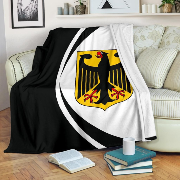 Germany Coat Of Arms Circle Style Cl02120329Mdf Sherpa Fleece Blanket