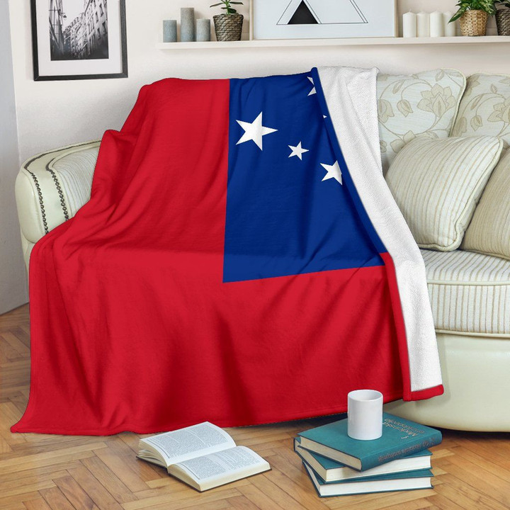 Samoa Original Flag Cl02120948Mdf Sherpa Fleece Blanket