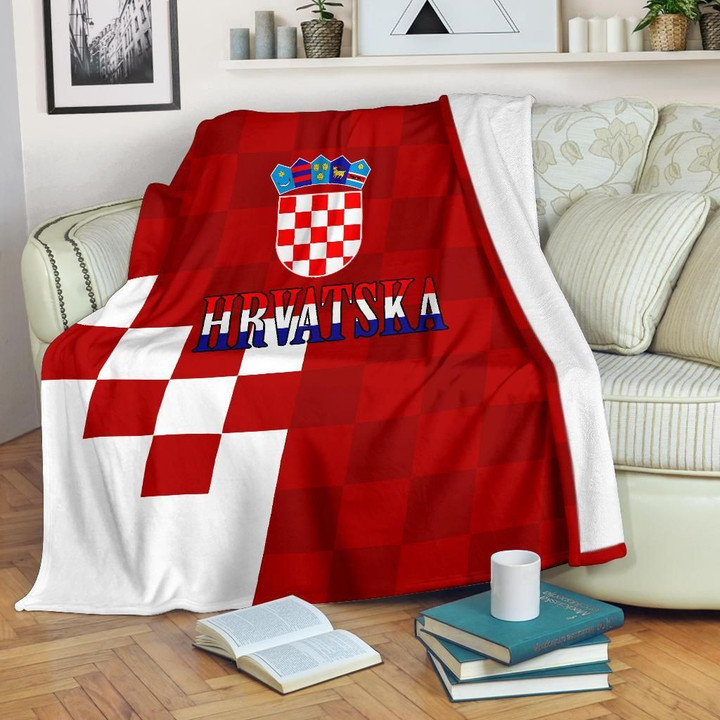Croatia Coat Of Arms Special Cl02120218Mdf Sherpa Fleece Blanket