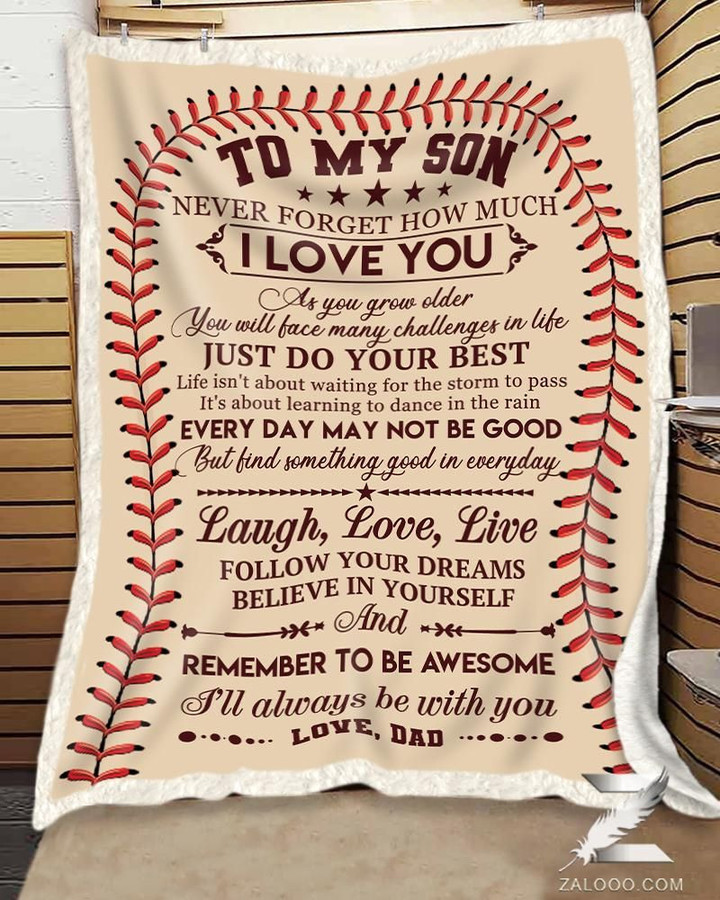 Blanket - Baseball - Remember To Be Awesome