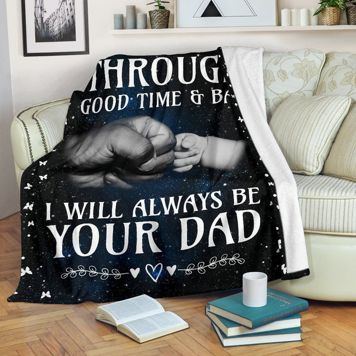 I Will Aways Be Your Dad Clm2711541S Sherpa Fleece Blanket