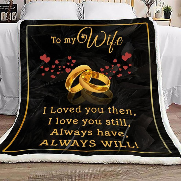 Family To My Wife Clm1111068S Sherpa Fleece Blanket