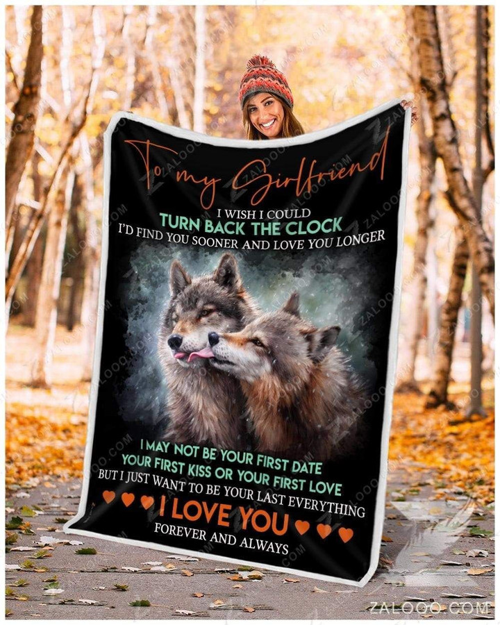 To My Girlfriend Dog Cl02111515Mdf Sherpa Fleece Blanket