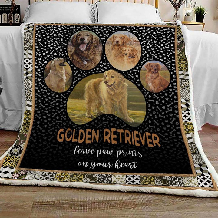 Golden Retriever Gentle Cl10100133Mdf Sherpa Fleece Blanket