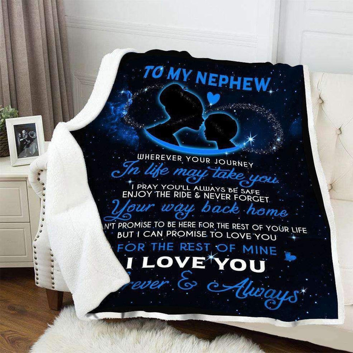 Nephew Wherever Your Journey In Life May Take You Cla1910157F Sherpa Fleece Blanket