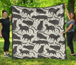 Black Cat Cl12100083Mdq Quilt Blanket