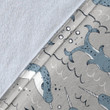 Narwhal Pattern Print Blanket