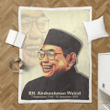 gusdur indonesia president - Pop Art Sherpa Fleece Blanket