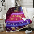 Radio City Music Hall - New York Art For Fans Sherpa Fleece Blanket