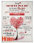 Happy Mother's Day - PREMIUM BLANKET - Gift for her ''Mother in law'' TAA312