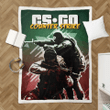 CS GO Counter Strike - Retro Geeks Sherpa Fleece Blanket