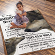 Wolf To My Daughter Love Mom Blanket Fleece Blanket
