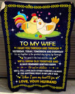 Chicken Gift For Wife I Gave My Heart To You Fleece Blanket