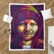 Ed Sheeran - Wpap Vector Pop Art Sherpa Fleece Blanket