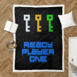 Ready Player One - Retro Pixel Art Sherpa Fleece Blanket