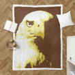 Eagle Pop Art v3 - Eagle Pop Art Sherpa Fleece Blanket