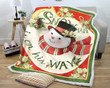 Christmas Snowman Is On His Way Gs-Ld2210Mt Fleece Blanket