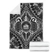 FamilyGater Blanket - Hawaii Turtle Blanket (White) A6