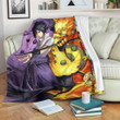Sasuke Vs Naruto Super Power Premium Fleece Blanket