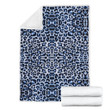 Leopard Blue Skin Print Blanket