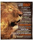 Gift for dad - Lion being my everlasting friend - Father's day gifts | Colorful | 3D Print Fleece Blanket |30x40 50x60 60x80inch