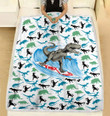 Love Dinosaur Fleece Blanket