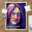 John Lennon Quotes  - Famous Quotes Sherpa Fleece Blanket