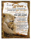 BELIEVE IN YOURSELF - PERFECT GIFT FOR SON Sherpa Fleece Blanket