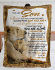 BELIEVE IN YOURSELF - PERFECT GIFT FOR SON Sherpa Fleece Blanket