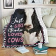Dairy Cattle Clm2412137S Sherpa Fleece Blanket