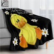 Big Duck Blanket - Just A Girl Who Loves Ducks Fleece Blanket - Gifts For Duck Lovers