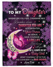 Always Be With You Purple Paisley To Daughter Th2512264Cl Fleece Blanket