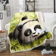 Panda And Bamboo Gs-Cl-Ld2706 Fleece Blanket