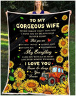Farmer To My Wife My Everything Gs-Cl-Dt1810 Fleece Blanket
