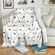 Maremma Sheepdog Paw Gs-Cl-Dt1301 Fleece Blanket