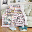 Elephant I Love You Yw1802560Cl Fleece Blanket