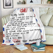 To My Wife Just Want To Be Your Last Everything Yq0102224Cl Fleece Blanket