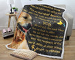 Dogs Golden Retriever When All Other Friends Desert, Dog Remains Gs-Kl2310At Fleece Blanket