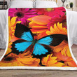Butterfly Sherpa Fleece Blanket Kojr