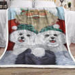 Bichon Frise Santa Claus Yq2601505Cl Fleece Blanket