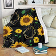 Sunflower Polygonal Xa0501574Cl Fleece Blanket