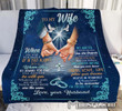 Moosfy Blanket - To My Wife, Pinky Promise, Gift For Wife, Anniversary Gift, Gift For Couple. Couple Blanket