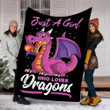 Custom Blanket Dragons Blanket - Perfect Gifts For Girls - Fleece Blanket